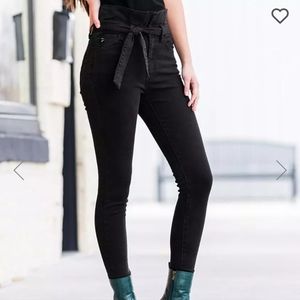 Kancan high waist paper bag skinny